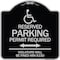 Signmission Connecticut Reserved Parking Permit Required Violators Fined Min $150 Alum, 18" x 18", BS-1818-24659 A-DES-BS-1818-24659 - alternate 1
